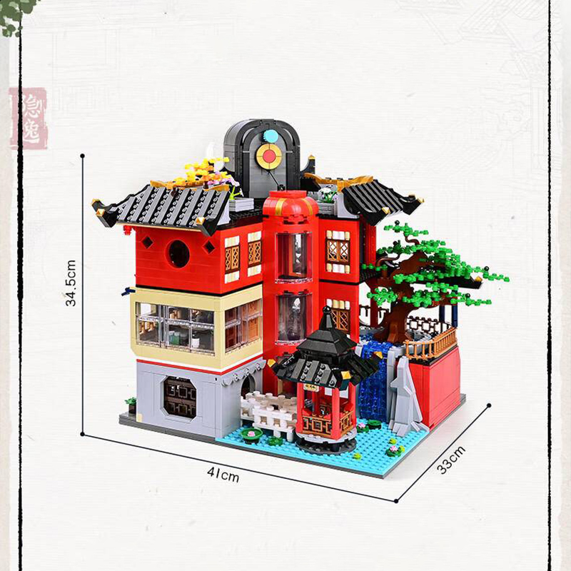  Keeppley K18003 New Chinese Style Streetscape With K18003 Pieces