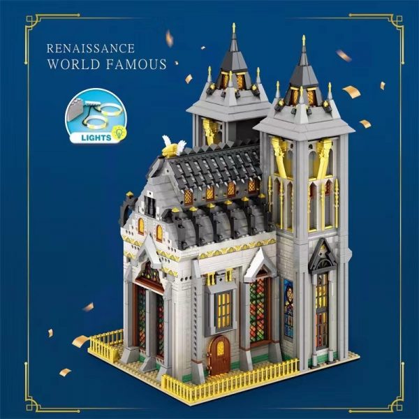 Modular Building Reobrix 66027 Medieval Church 12 - MOULD KING