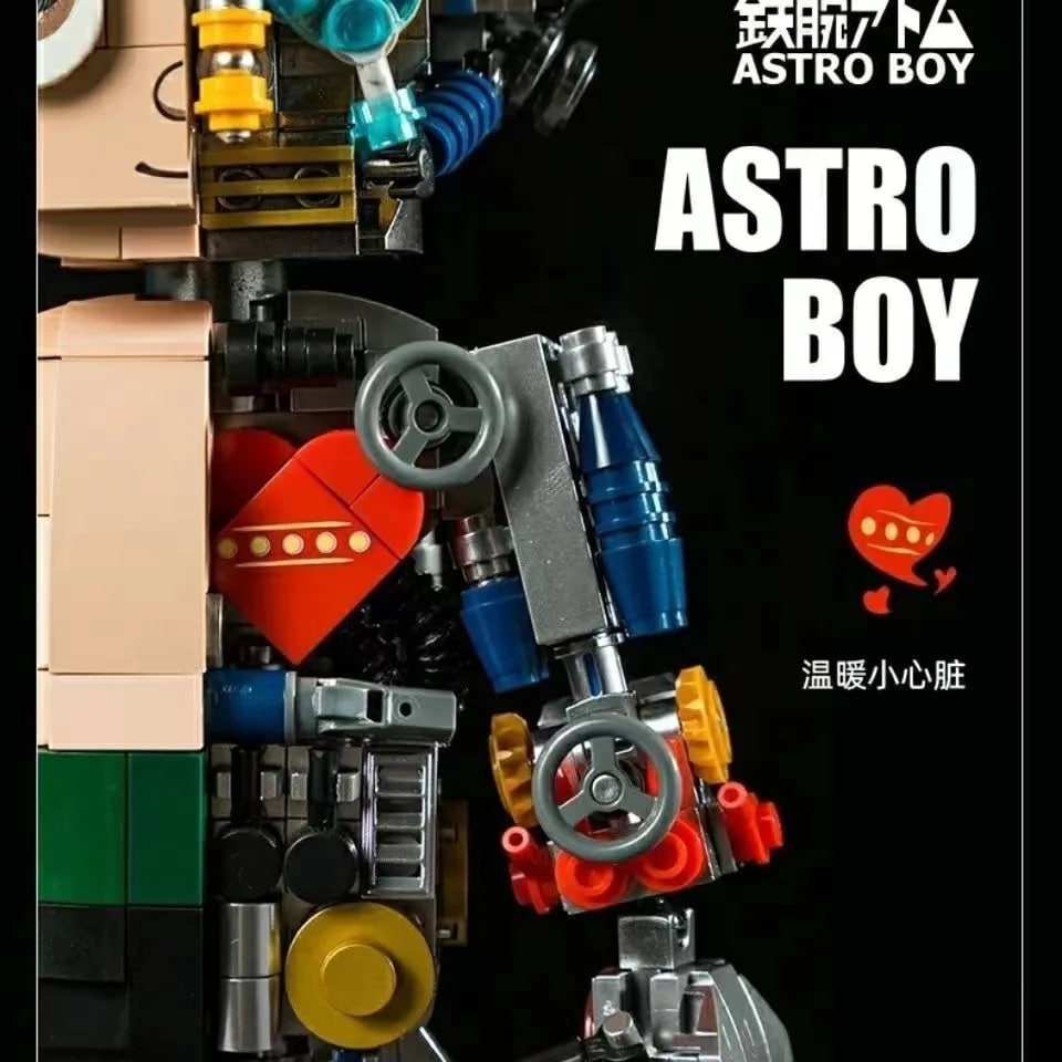 PANTASY 86203HY Astro Boy Series Mechanical Clear Version With 1250 Pieces