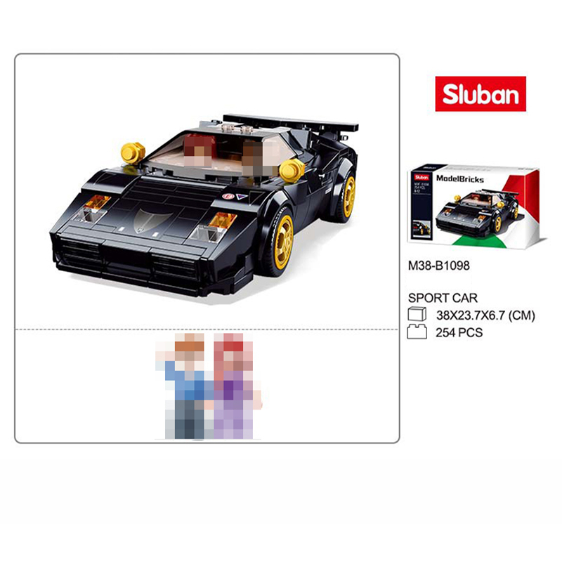 Sluban M38-B1098 Racers Speed Champions Contash Sports Car With 2300 Pieces