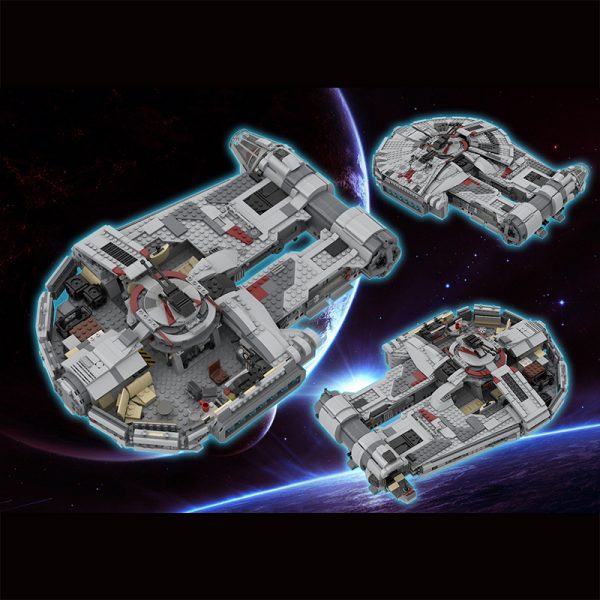 Star Wars MOC 97338 YT 2400 Freighter Outrider Satos Hammer Playset MOCBRICKLAND 4 - MOULD KING