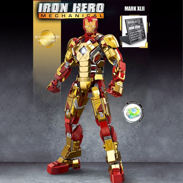Super Heros Marvel MK42 Iron Hero Mechanical TUOLE 6011 3 - MOULD KING