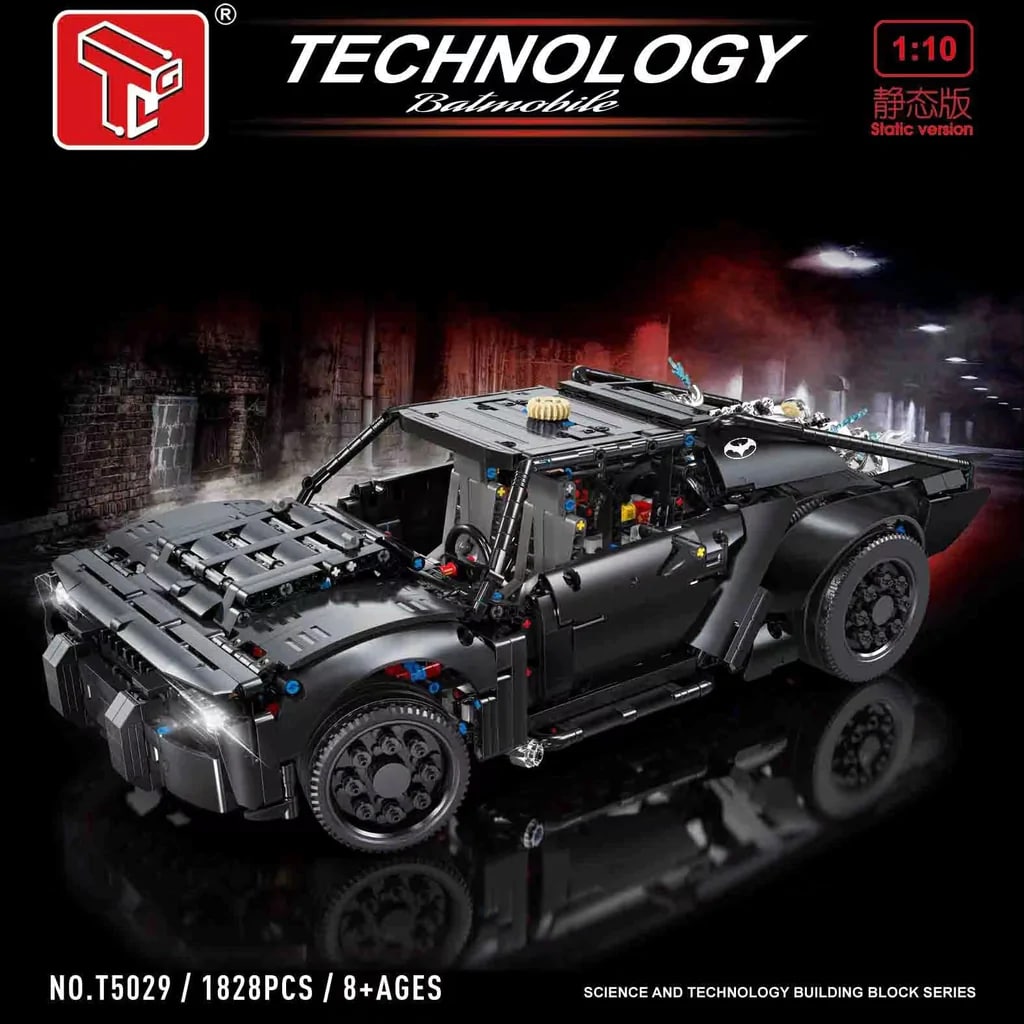 TGL T5029 Batman Car With 1828 Pieces 1 - MOULD KING TGL T5029 Batman Car With 1828 Pieces