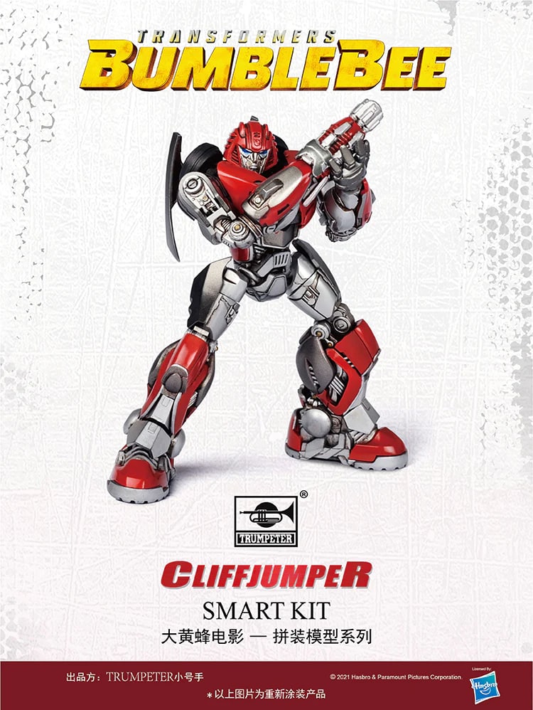 TRUMPETER 08118 Transformers Bumblebee Autobot Cliffjumper In Red With 60 Pieces