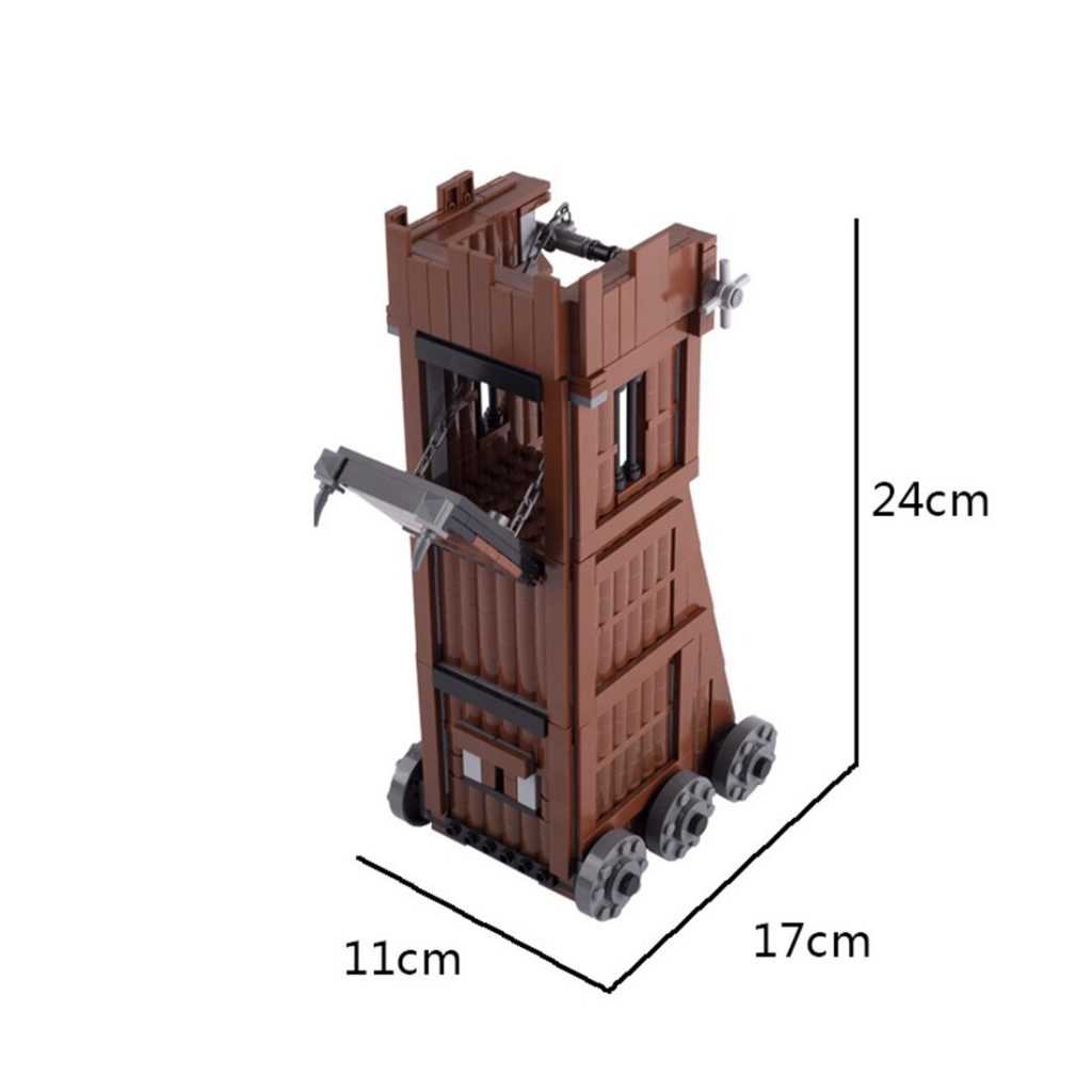 MOC-89533 Medieval Military Battering Ram With 463 Pieces