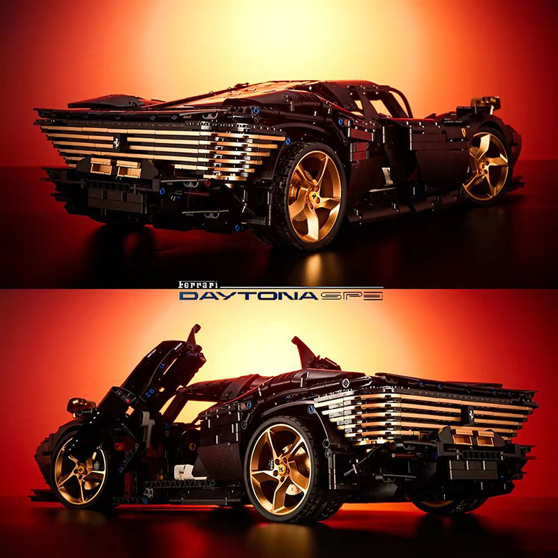 MOC-T006-2 Black “Ferrari “Daytona SP3 Sports Car With 3778pcs