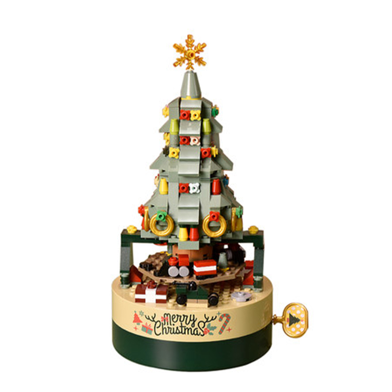 JAKI 1302 Music Box: Colorful Christmas Tree With 360 Pieces