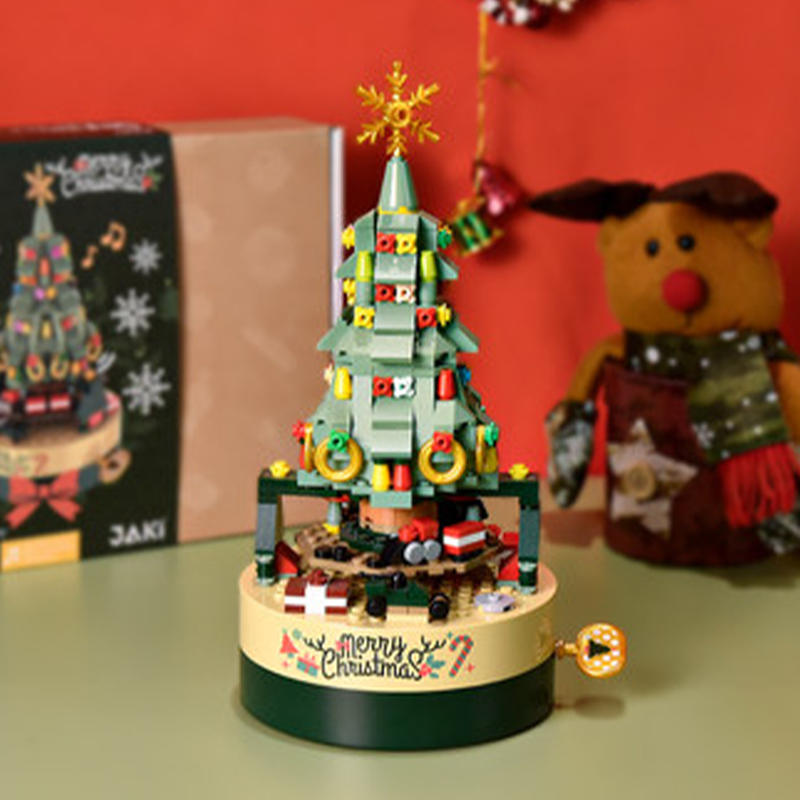 JAKI 1302 Music Box: Colorful Christmas Tree With 360 Pieces