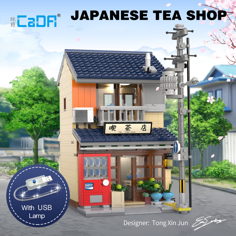 CaDa C66010 Japanese Wabi-sabi Tea House With 1200PCS
