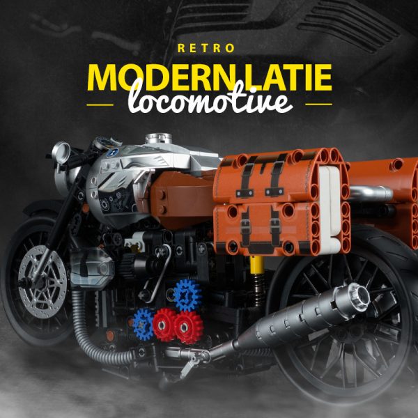 K Box K10515 Technic Static Version BMW Latte Motorcycle 4 - MOULD KING