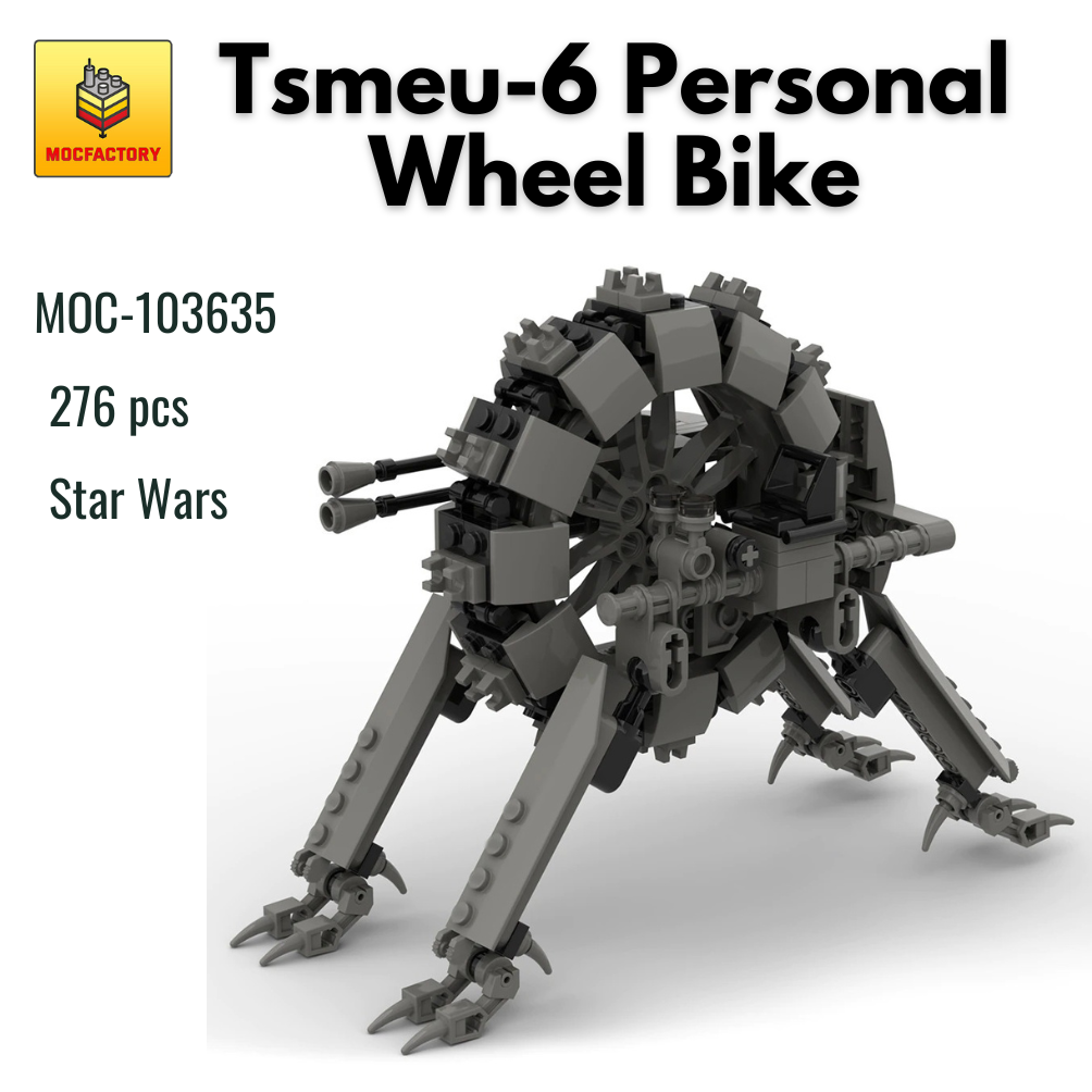 MOC-103635 Tsmeu-6 Personal Wheel Bike With 276 Pieces