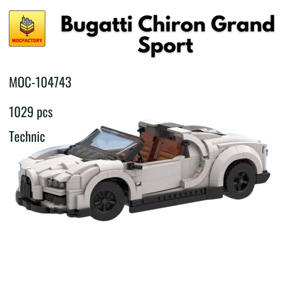MOC-104743 Bugatti Chiron Grand Sport With 1029 Pieces