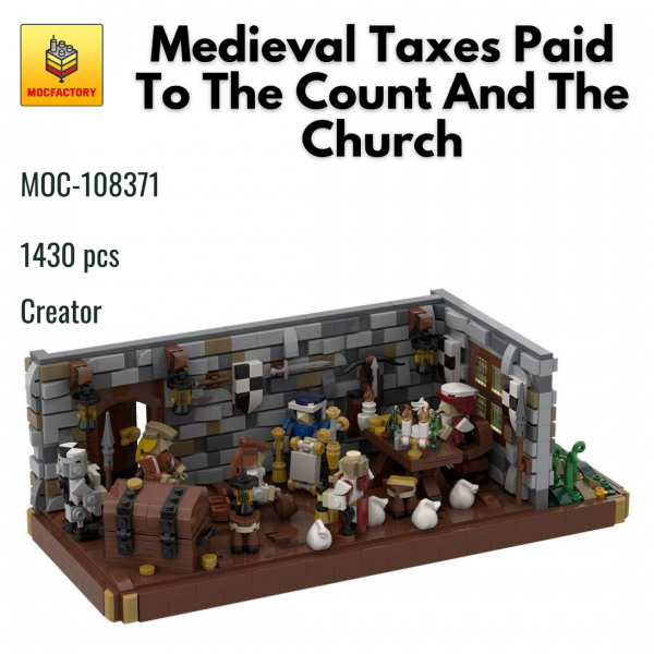 MOC 108371 Creator Medieval Taxes Paid To The Count And The Church MOC FACTORY - MOULD KING