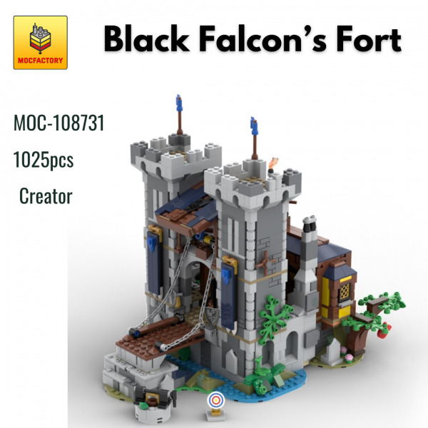 MOC 108731 Black Falcons Fort - MOULD KING