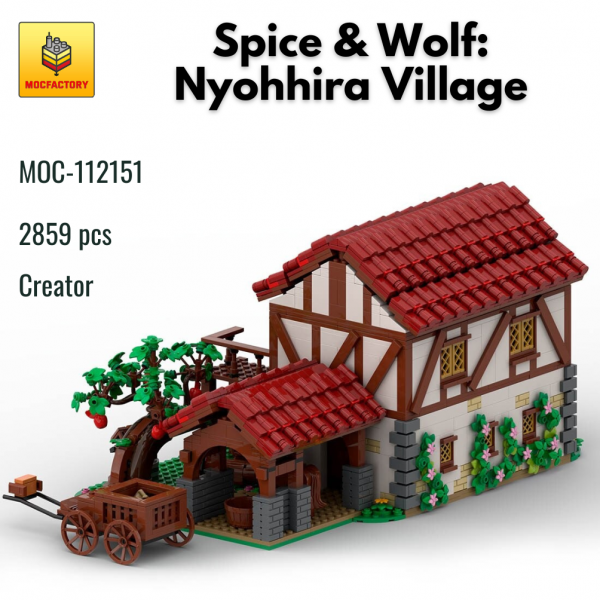 MOC 112151 Creator Spice Wolf Nyohhira Village MOC FACTORY - MOULD KING