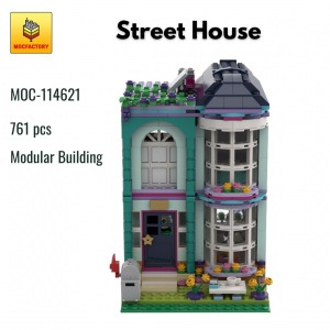 MOC 114621 Modular Building Street House Street View MOC FACTORY - MOULD KING