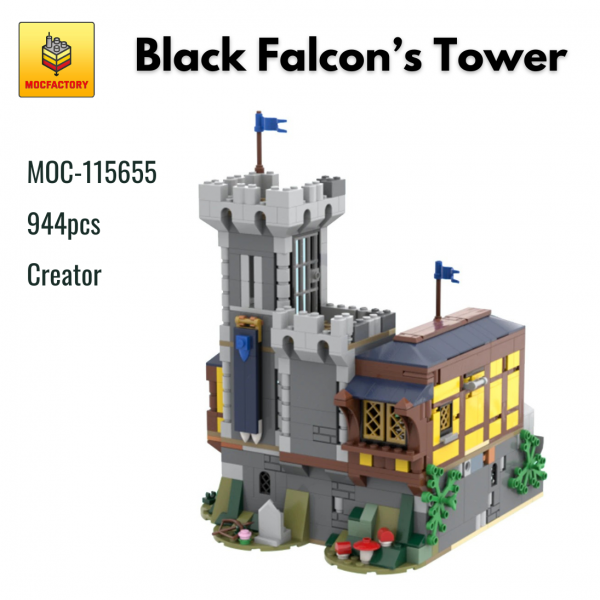 MOC 115655 Black Falcons Tower - MOULD KING