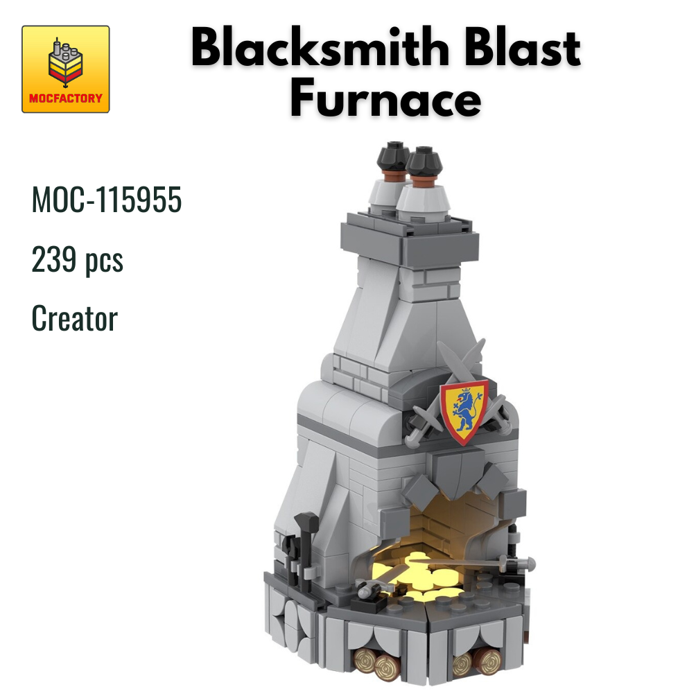 MOC-115955 Blacksmith Blast Furnace With 239PCS
