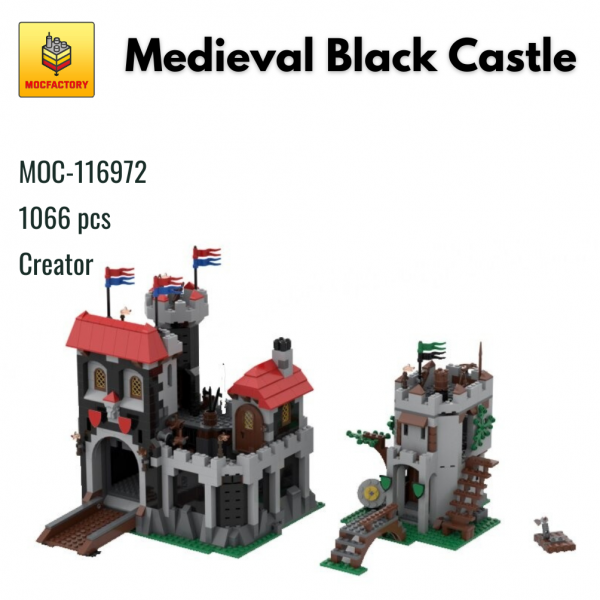 MOC 116972 Creator Medieval Black Castle MOC FACTORY - MOULD KING