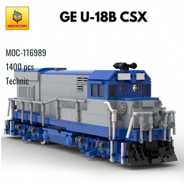 MOC 116989 Technic GE U 18B CSX MOC FACTORY - MOULD KING