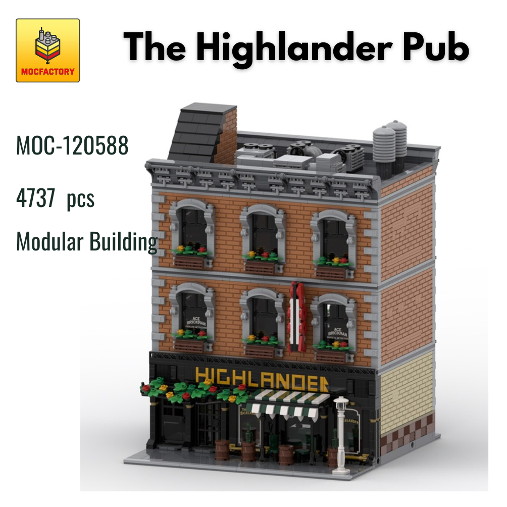 MOC-120588 The Highlander Pub With 4737 Pieces