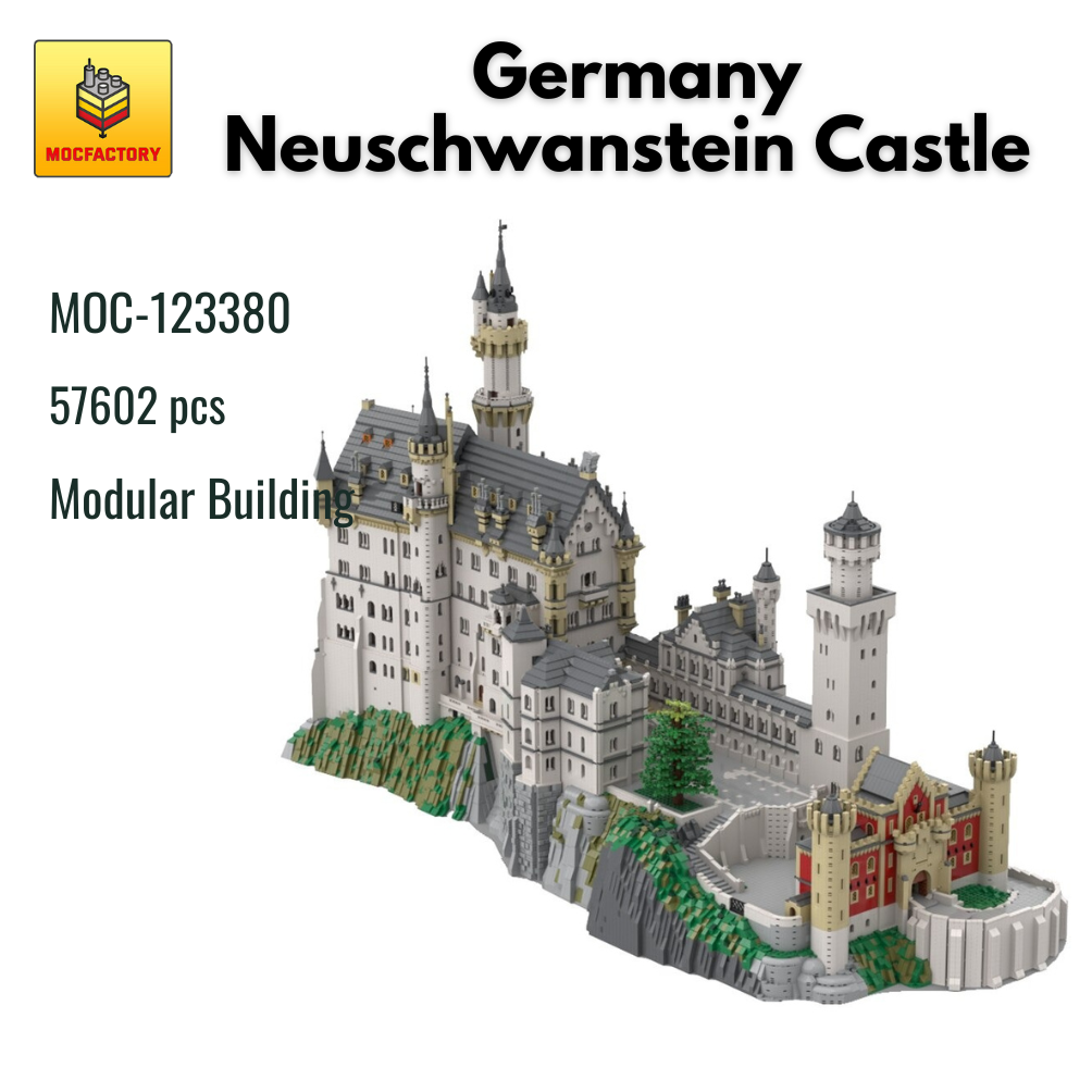 MOC-123380 Germany Neuschwanstein Castle With 57602PCS