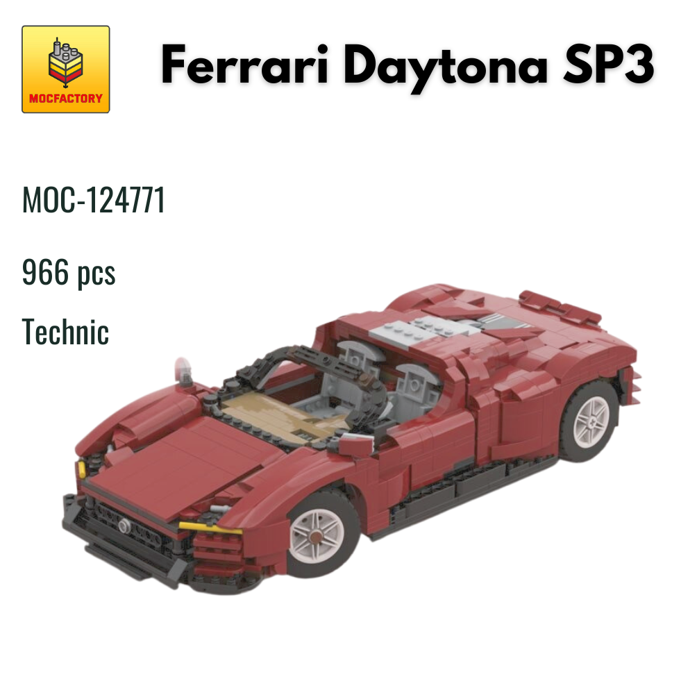 MOC-124771 Ferrari Daytona SP3 With 966 Pieces