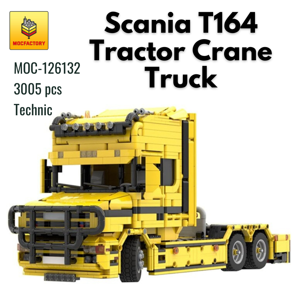 MOC-126132 Scania T164 Tractor Crane Truck With 3005PCS