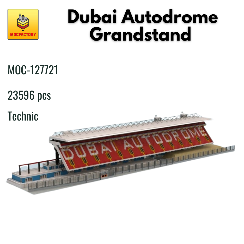  MOC-127721 Dubai Autodrome Grandstand With 23596 Pieces