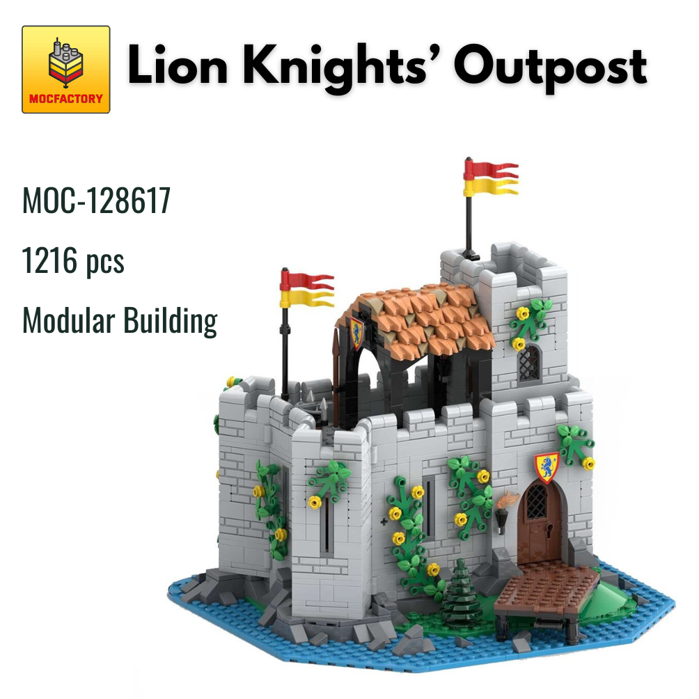 MOC-128617 Lion Knights’ Outpost With 1216PCS