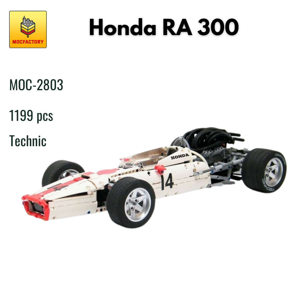 MOC-2803 Honda RA 300 With 1199 Pieces