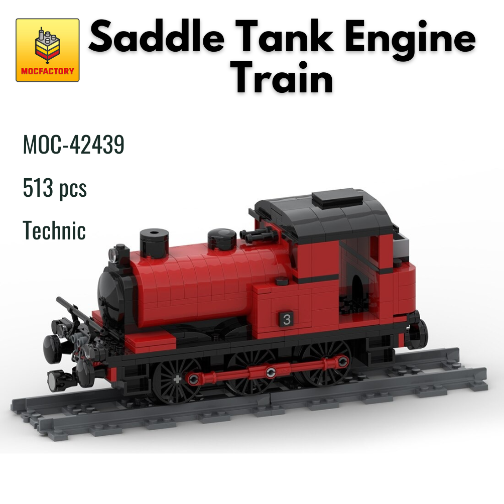 MOC-42439 Saddle Tank Engine Train With 513PCS