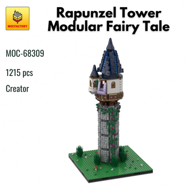 MOC 68309 Creator Rapunzel Tower Modular Fairy Tale World MOC FACTORY - MOULD KING