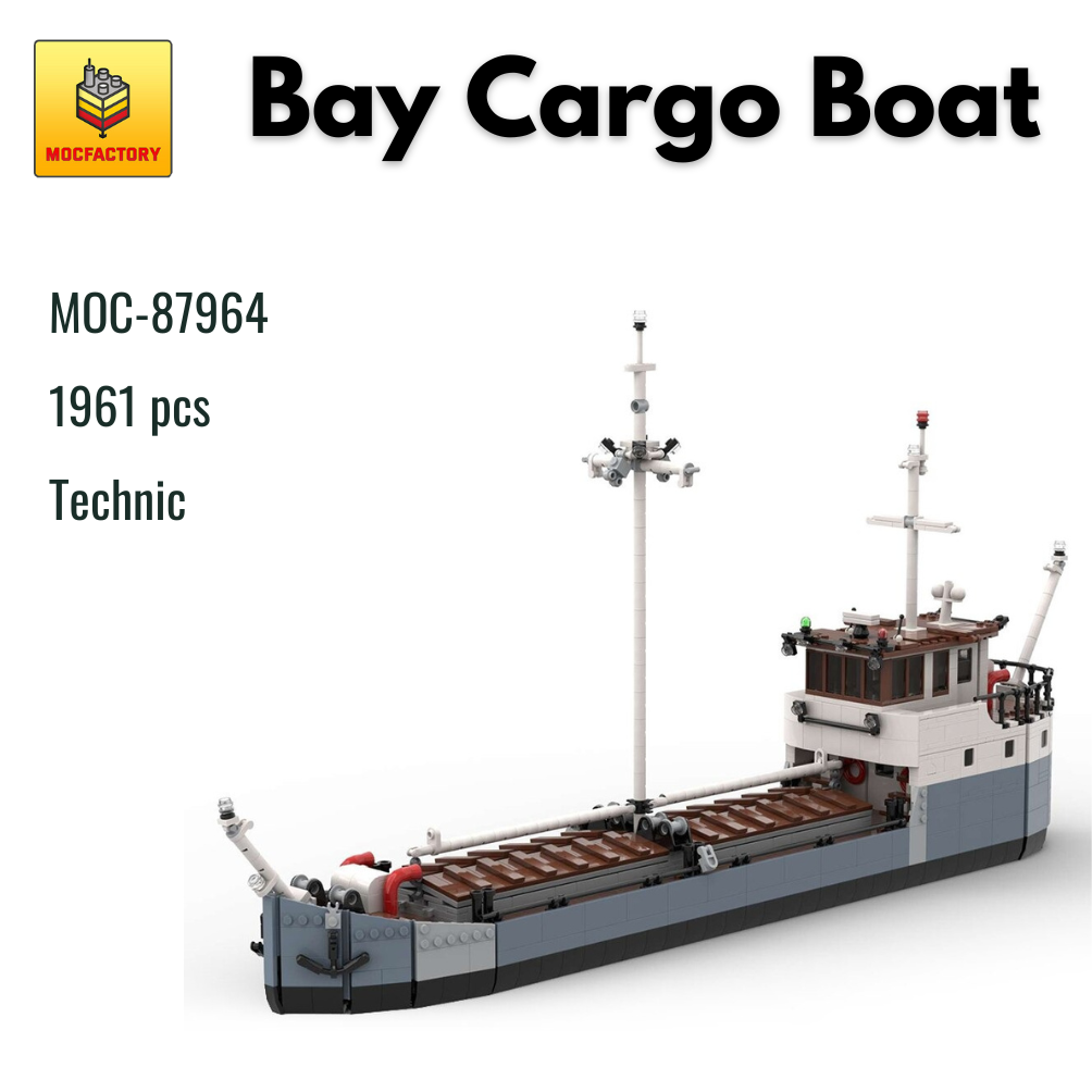 MOC-87964 Bay Cargo Boat With 1961PCS