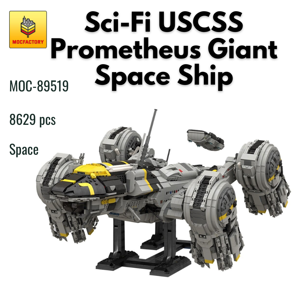 MOC-89519 Sci-Fi USCSS Prometheus Giant Space Ship With 8629PCS