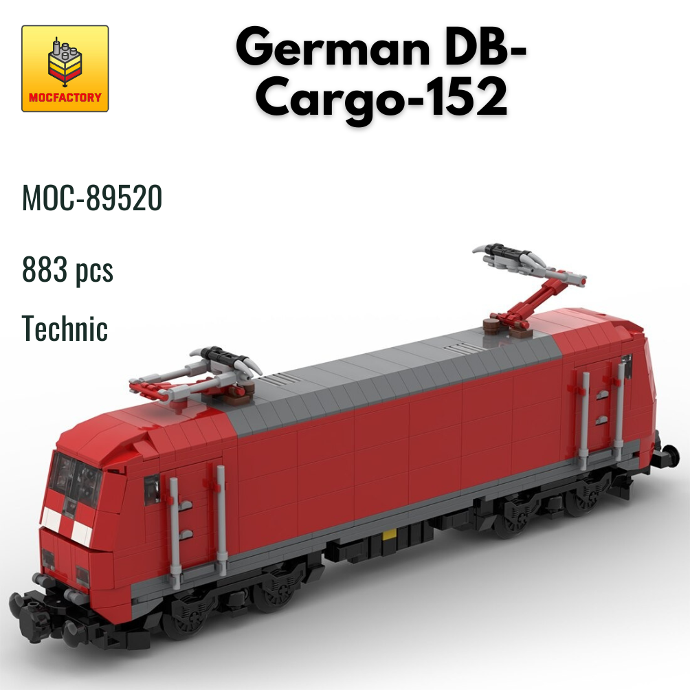 MOC-89520 German DB-Cargo-152 With 883PCS