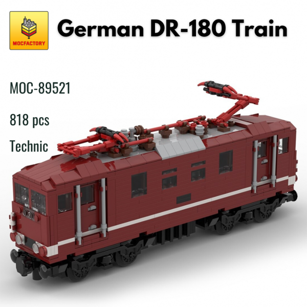 MOC 89521 Technic German DR 180 Train MOC FACTORY - MOULD KING