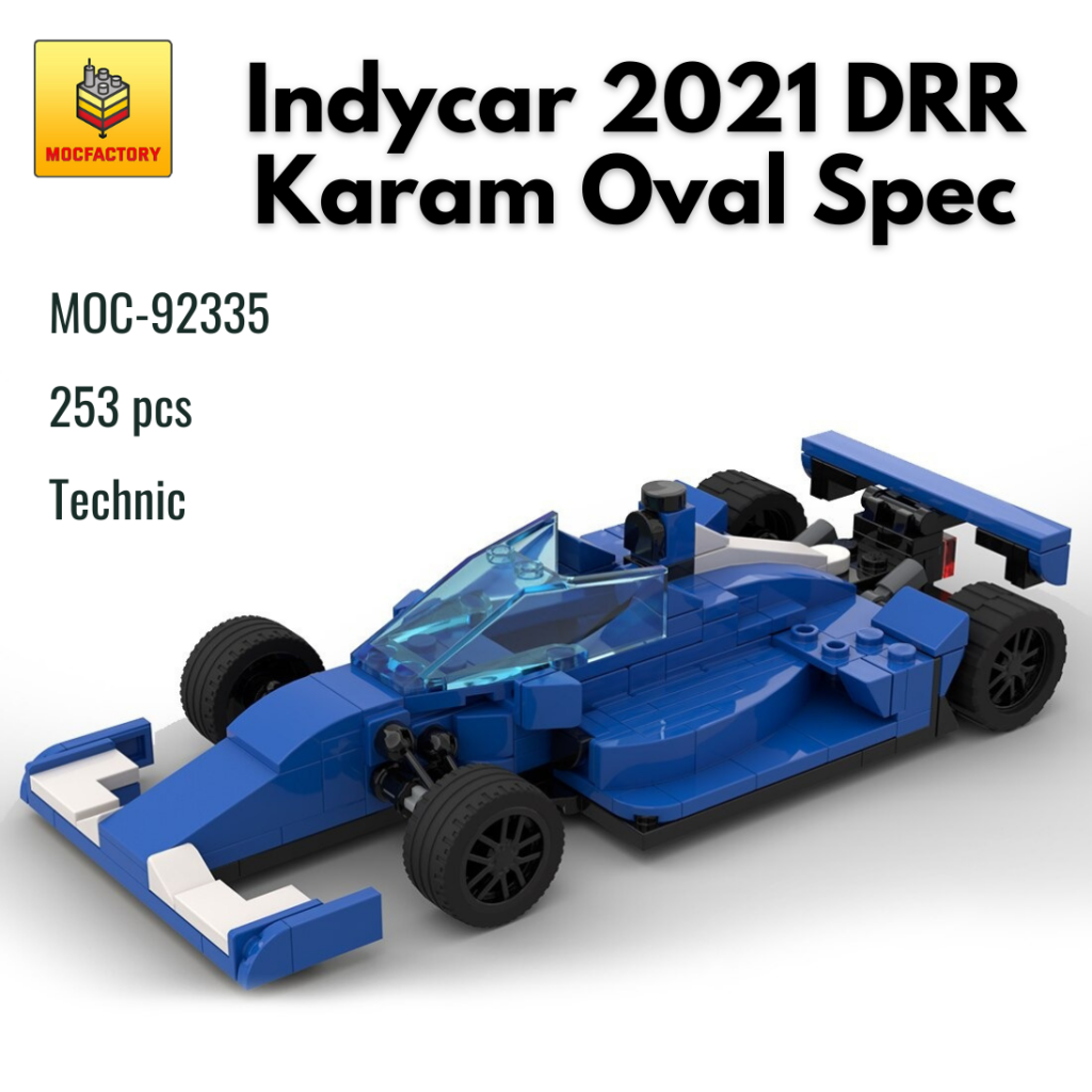 MOC-92335 Indycar 2021 DRR Karam Oval Spec With 253 Pieces
