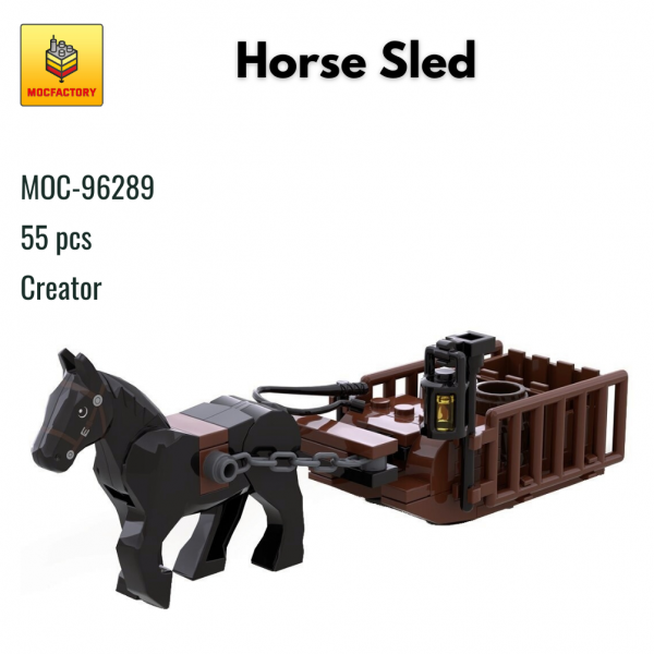 MOC 96289 Creator Horse Sled MOC FACTORY - MOULD KING