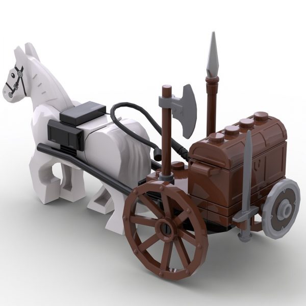 Medieval Supply Wagon MOC 87090 1 - MOULD KING
