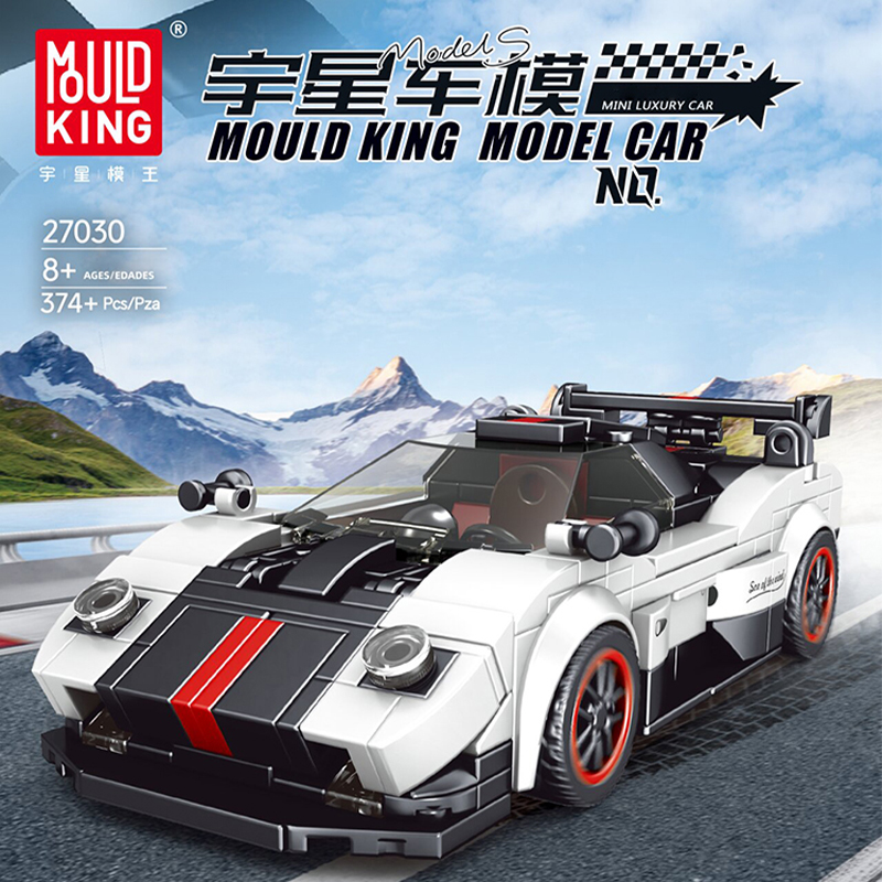 Mould King 27030 Zonda No.Wind Racers Car With 374 Pieces