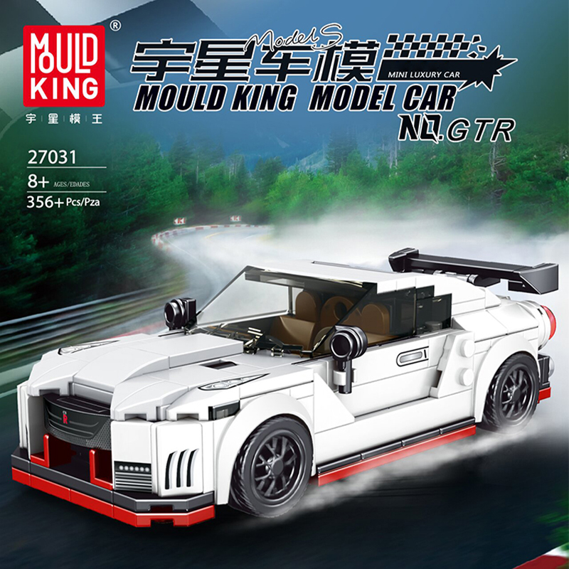 Mould King 27031 GTR Racers Car With 356 Pieces