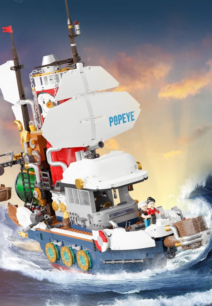PANTASY 86402 Popeye Steam Boat With 2500 Pieces