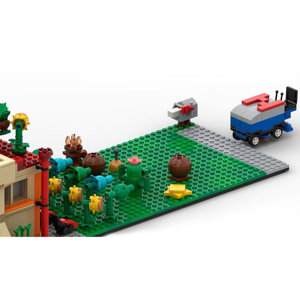 MOC-111758 Plants vs. Zombies Game Scenes With 1595 Pieces