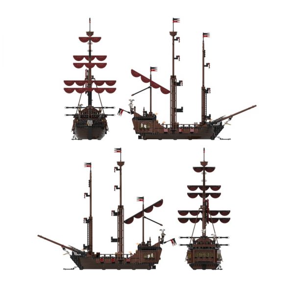 Port Sauvage Loup de Mer Pirate Ship MOC 116561 1 - MOULD KING