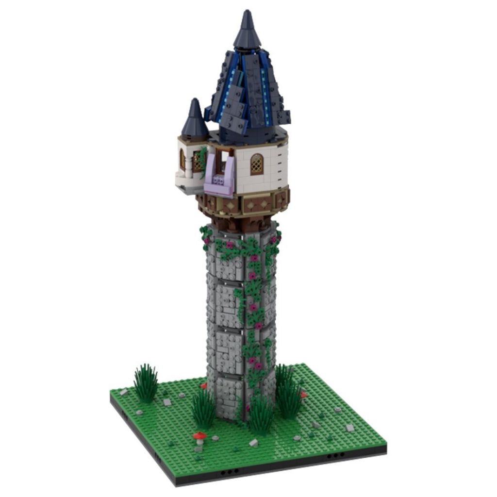 MOC-68309 Rapunzel Tower Modular Fairy Tale World With 1215 Pieces