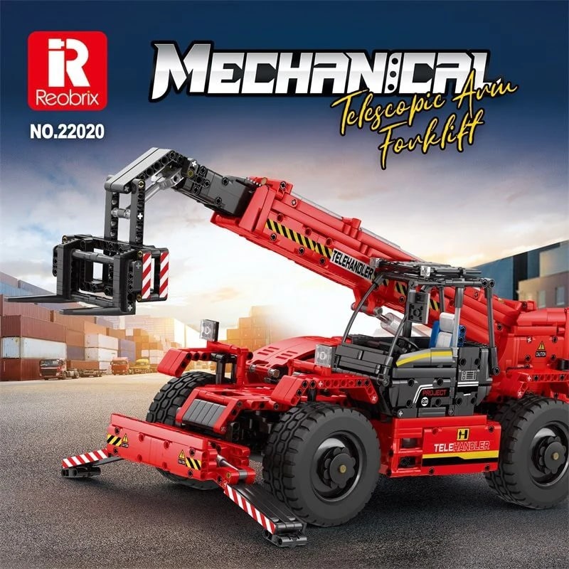 Reobrix 22020 RC Telescopic Arm Forklift With 2260pcs