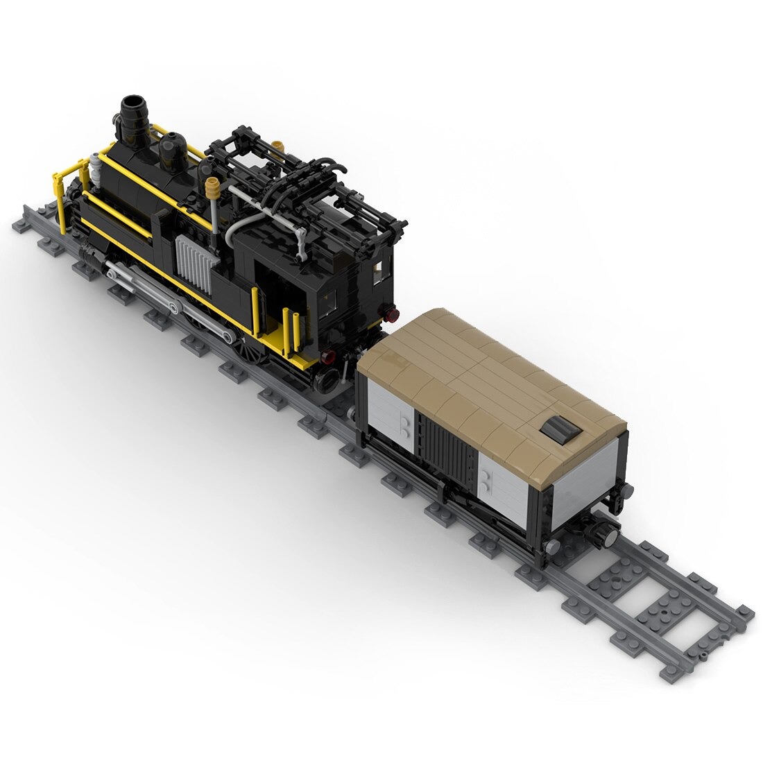 MOC-58561 Swiss Electrified Steam Locomotive With 792 Pieces