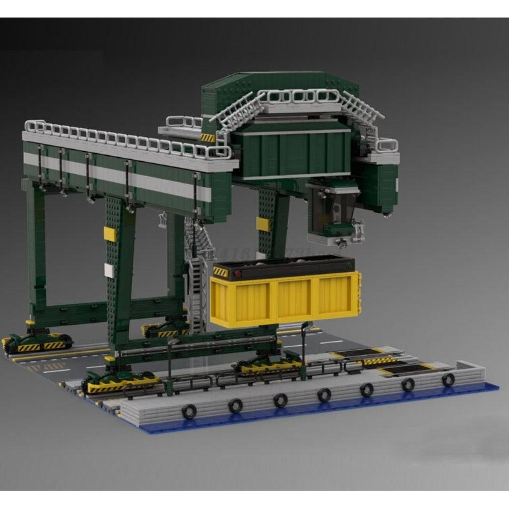 MOC-72094 Train Container Crane With 3669 Pieces