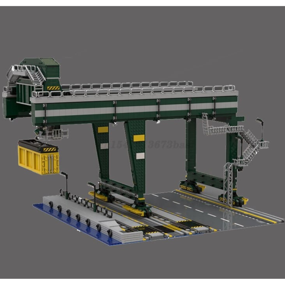 MOC-72094 Train Container Crane With 3669 Pieces